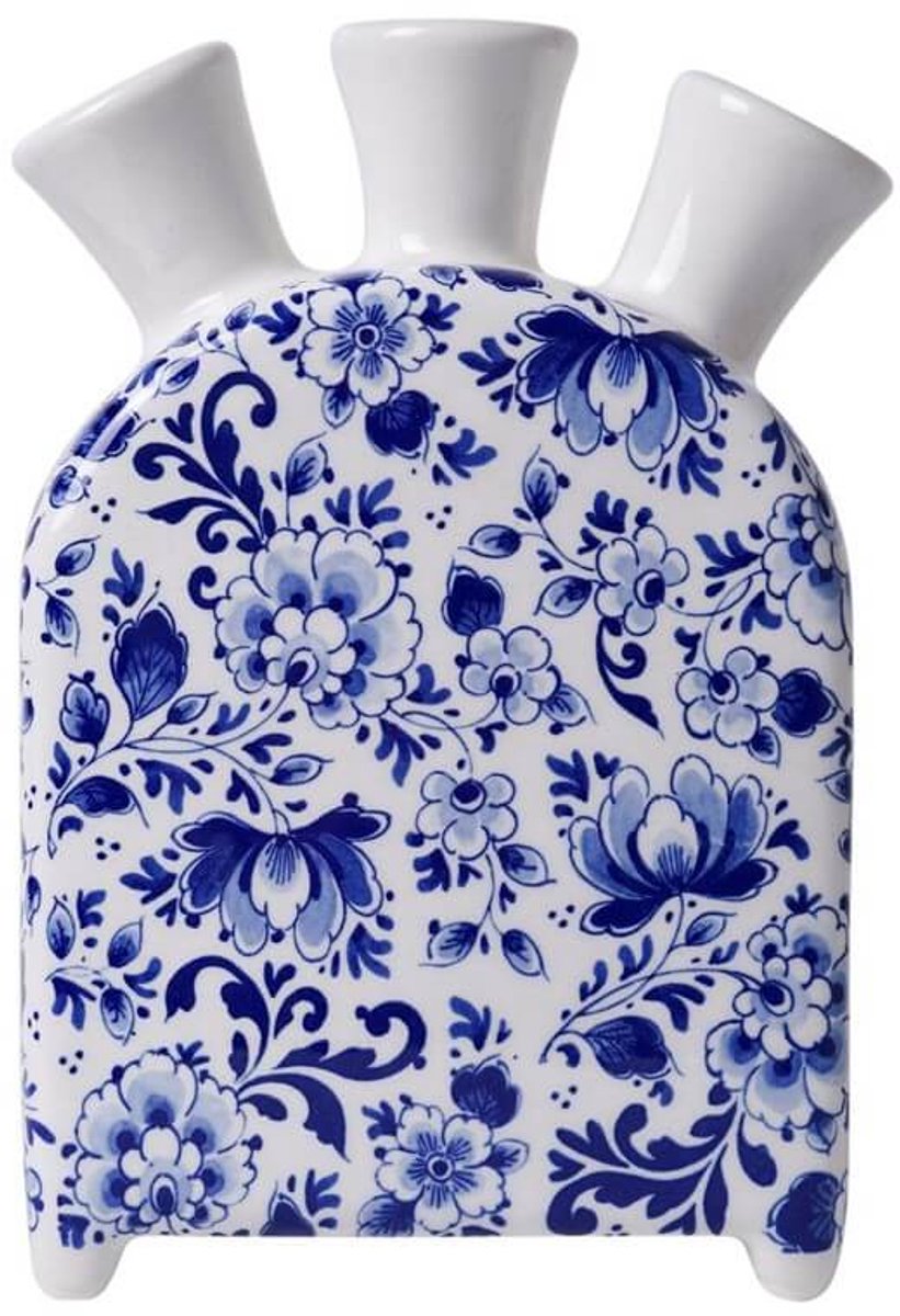 Heinen Delfts Blauw Tulpenvaas Delfts blauw - Klok - Keramiek - 17 cm