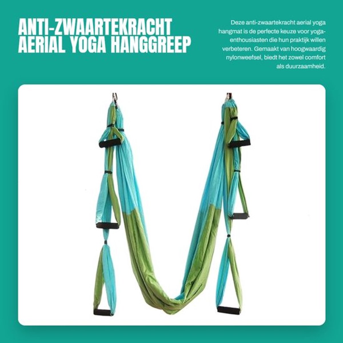 Dailygoods- Aerial Yoga Hangmat - Anti-zwaartekracht - Inversi-sling - Verstelbare