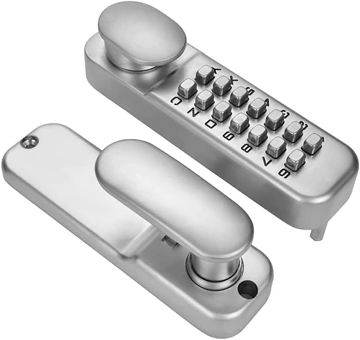 Mechanisch codeslot - sleutelloos deurslot met cijfercode, keyless code slot met pincode om te openen, coded lock voor fabriek, magazijn, woongebouwen, bank, combinatiecodeslot