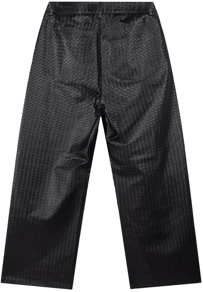 Refined Department Broek Payton Woven Wide Leg Jeans R2609176105 999 Black Dames Maat - XL