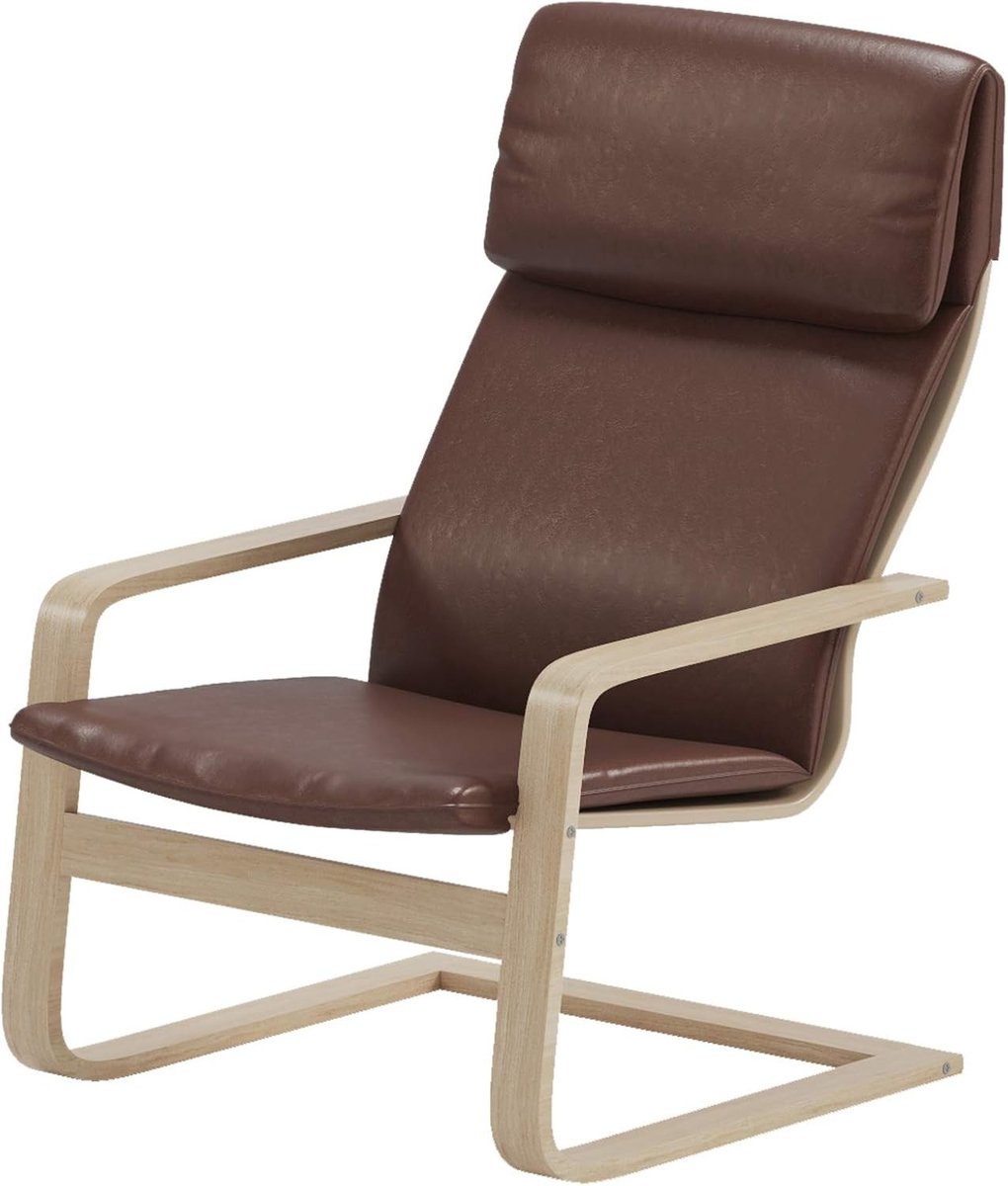 Fauteuilhoes - Bruin - Kunstleer - Vervangende Stoelhoes voor Pello Fauteuil