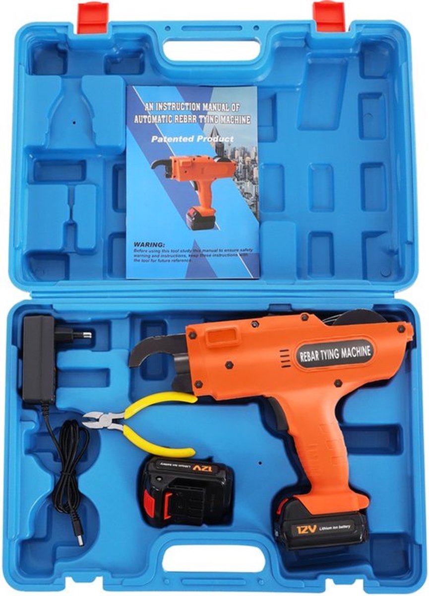 Wapening Bindmachine 220V Elektrisch Handheld - Voor 8-34mm Stalen Bar - 3.4 kg Gewicht - Automatische Bindmachine - Handgereedschap