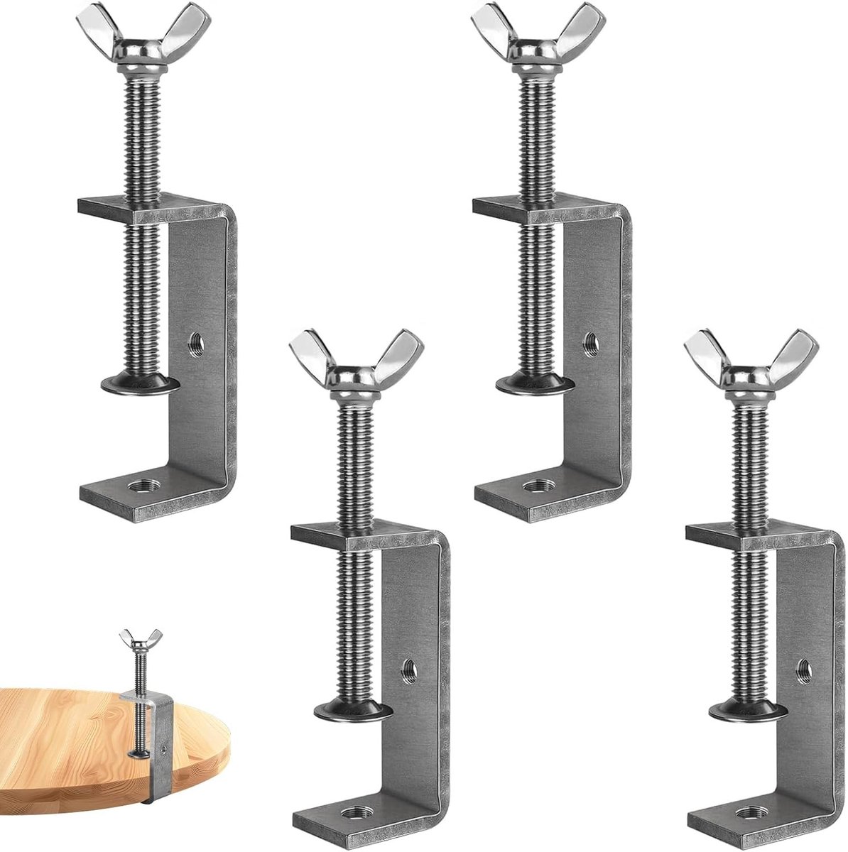 C-klemmen - Zilver - 85 mm - Roestvrij Staal - Voor Houtbewerking en Lassen