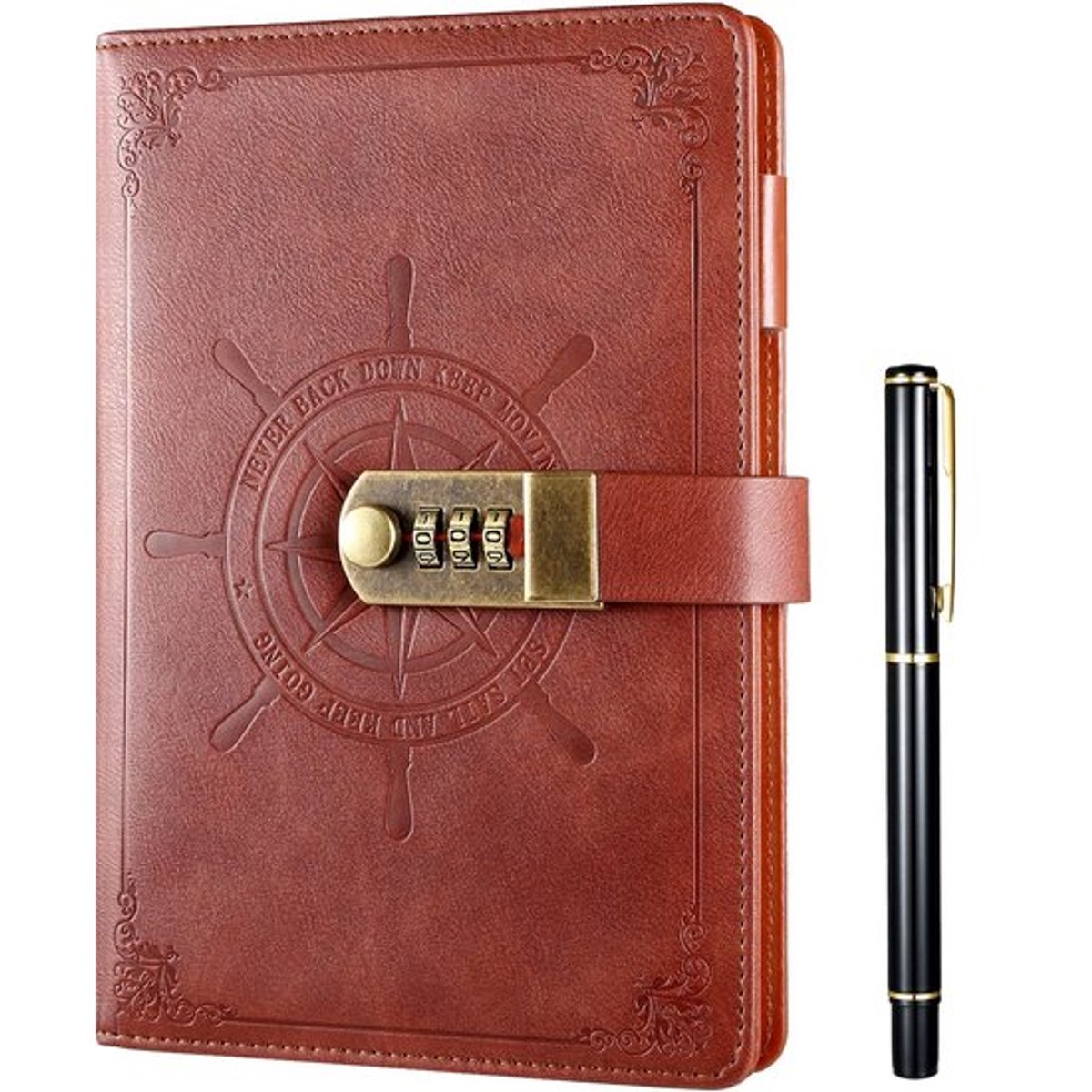 Dailygoods- Dagboek met slot - A5 formaat - 210 pagina's - Gelinieerd papier