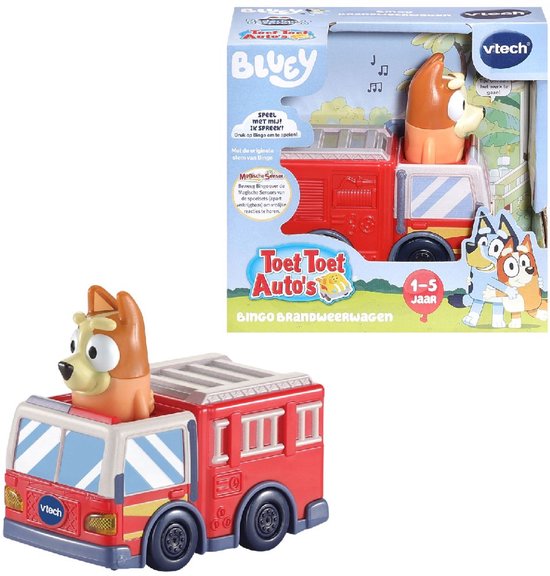 VTech - Toet Toet Auto's Bluey - Bingo Brandweerwagen van Vtech — afbeelding 4