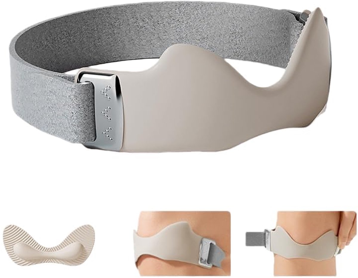 Verstelbare ademhalende anti-slip knie bescherming - voor het verlichten van tendonitis pijn - geschikt voor sport, hardlopen, spelen, springen, klimmen, rijden - grijs - 2 stuks