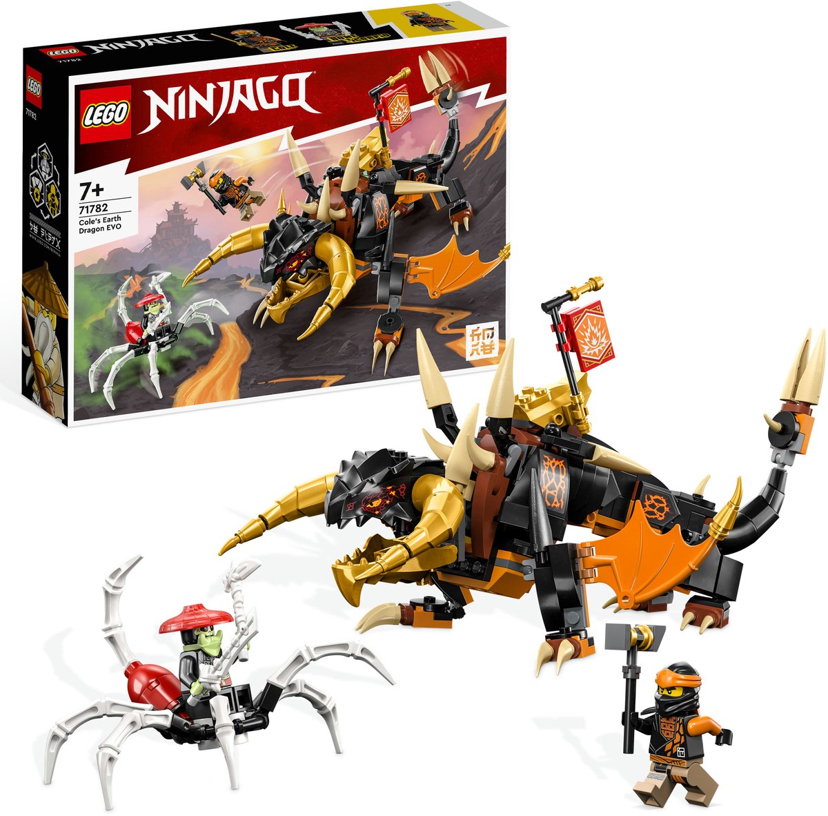 Bol.com LEGO 71782 NINJAGO Cole's Aardedraak EVO Set met Draken Speelgoed om te Verzamelen aanbieding