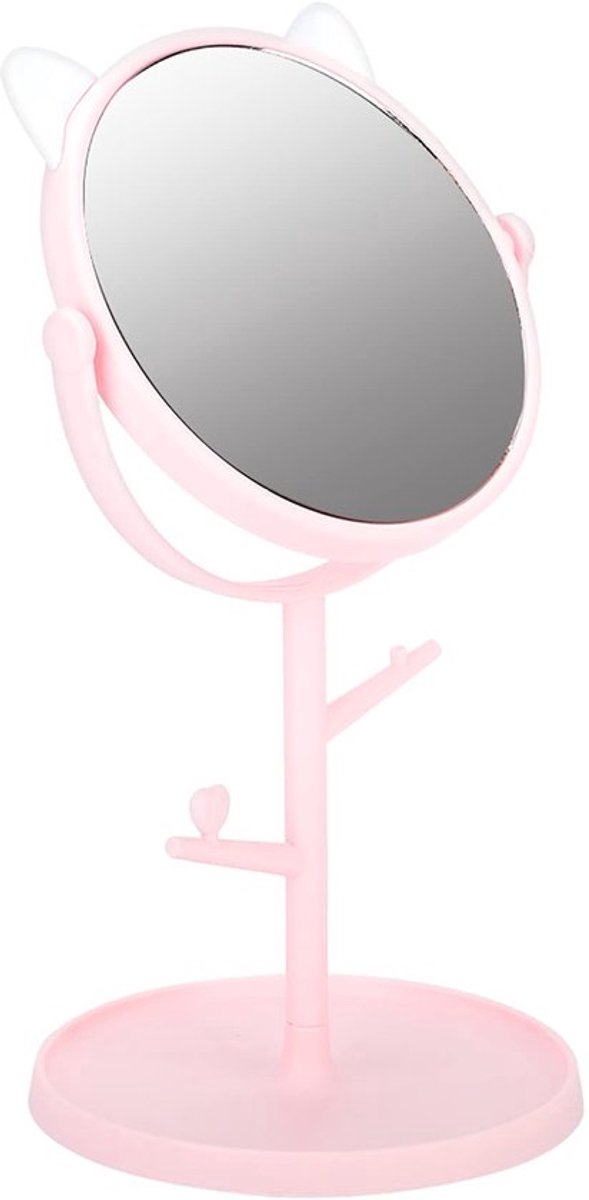 Store_7 - Roterende make-upspiegel - Elegante tafeldecoratie - Roze - Draaibare