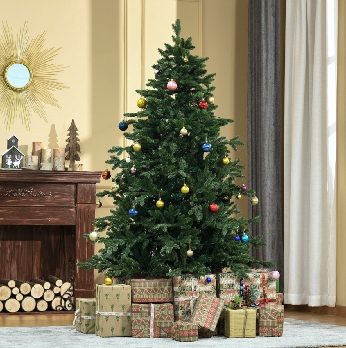 MODFU - Kerstboom - Kunststof - Groen - 180 Cm - Binnengebruik