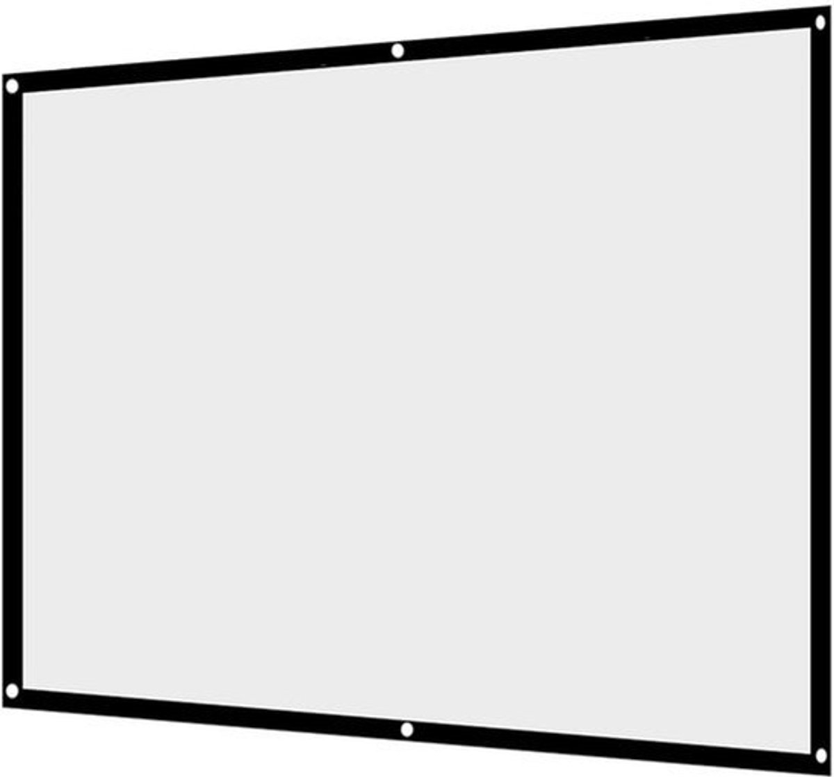 Allecto - Projectorscherm - Draagbaar projectiegordijn - 60-100 inch