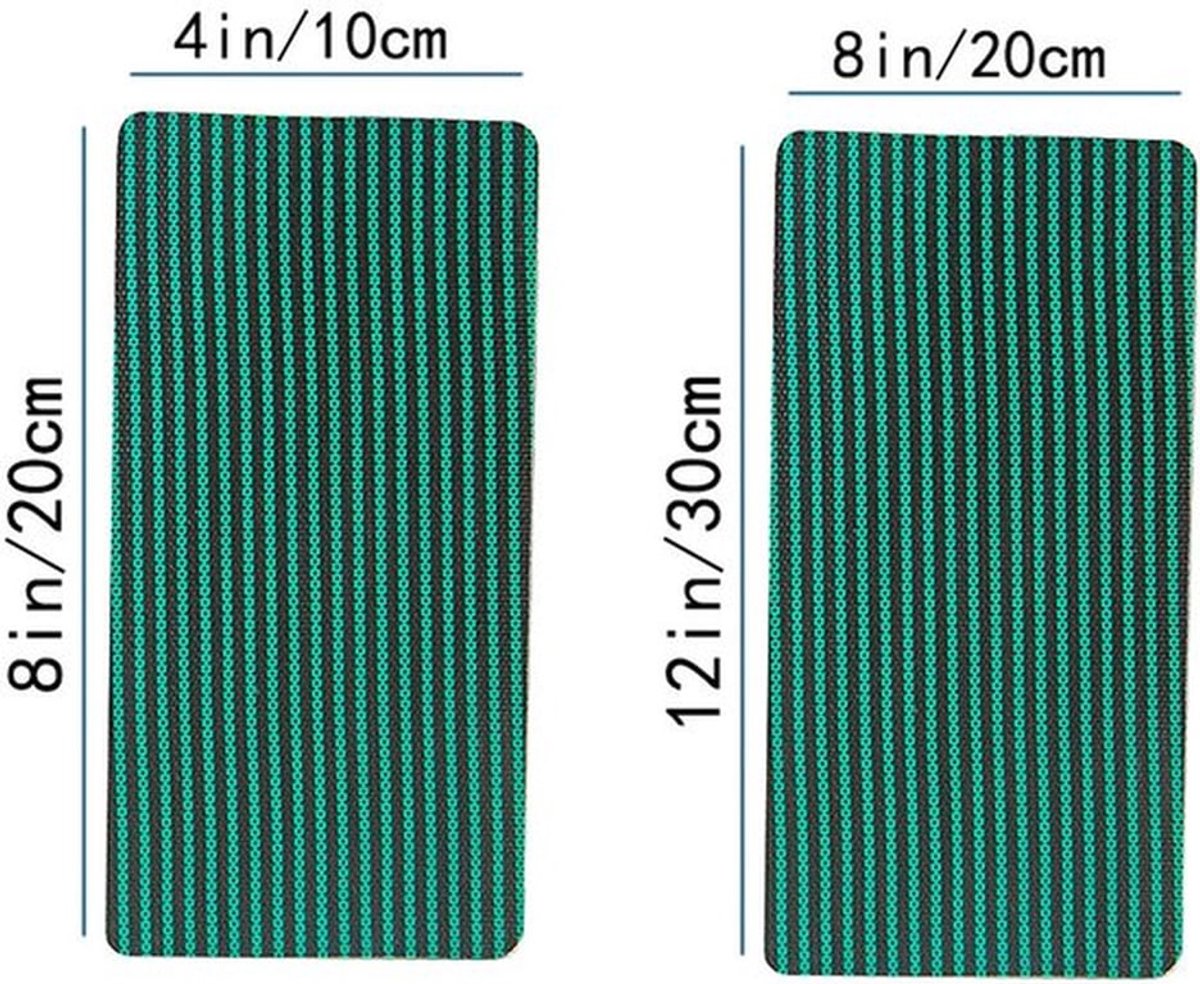 3 zwembadafdekking reparatiepatches, voor zwembadveiligheidsnetten, lekdichte reparatiepatches, zelfklevende reparatieset, reparatiepatches voor zwembadafdekking, groene gaas zelfklevende patch (10x20 cm)