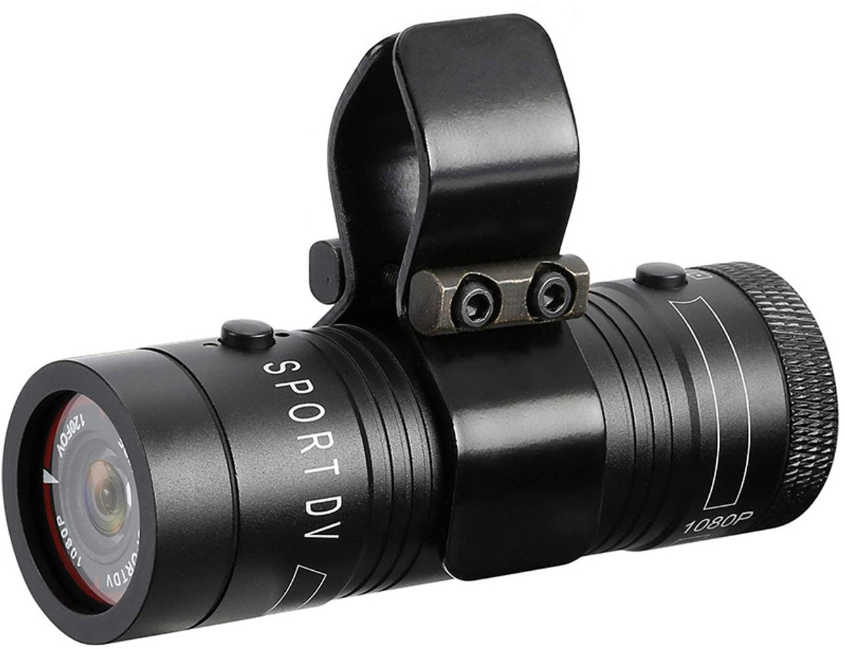 F9 Action Camera - Fietshelmcamera - Outdoor Dashcam - Geschikt voor motorfietsen, fietsen en diverse outdooravonturen - 1080p HD mini-actiecamera - Uitgerust met een 120° groothoeklens - Batterijduur van 3-4 uur - 500 mAh batterij - Waterdicht