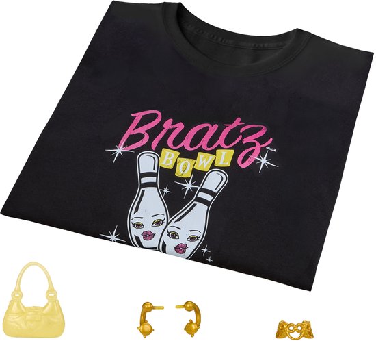 Bratz Stylin’ Birthdayz-modepop Sasha met aanpasbaar T-shirt voor jou en accessoires — afbeelding 5