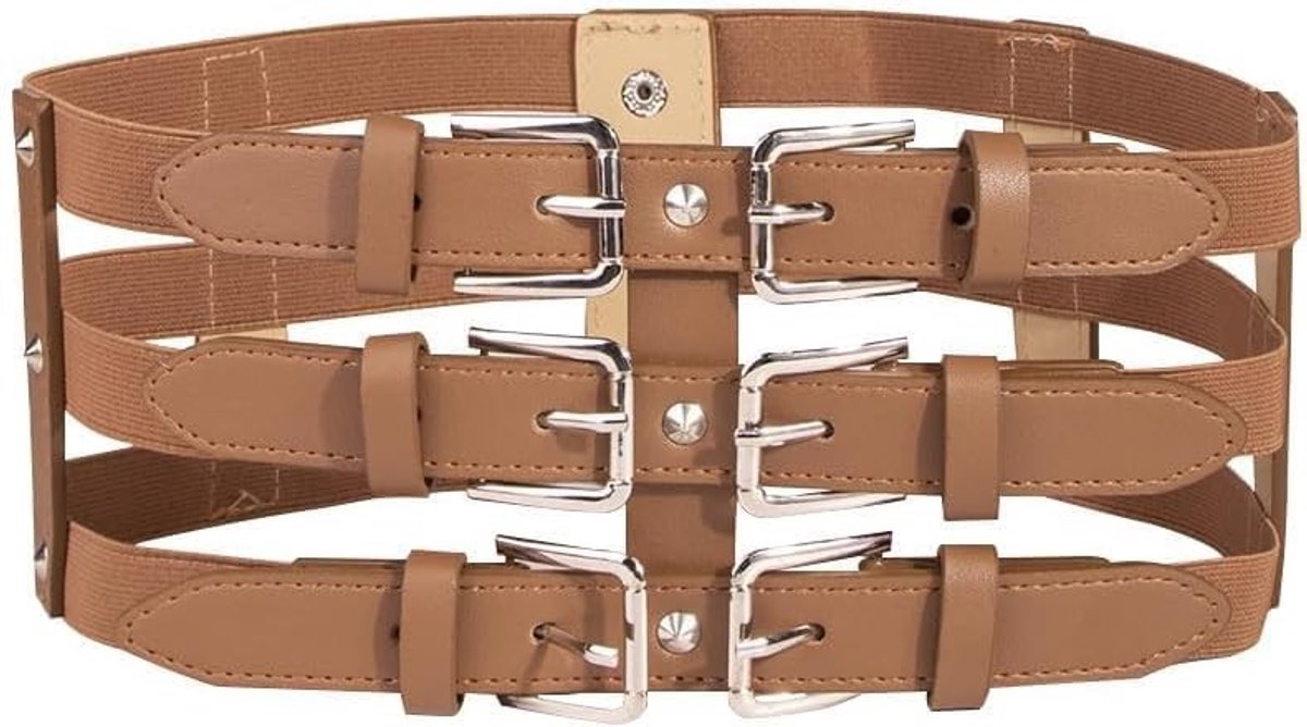 Brede Taille Corset Riem met Gespen voor Dames - Perfecte Tailleband voor Jurken, Blouses en Jassen als Mode Accessoire voor Feest en Dagelijks Gebruik