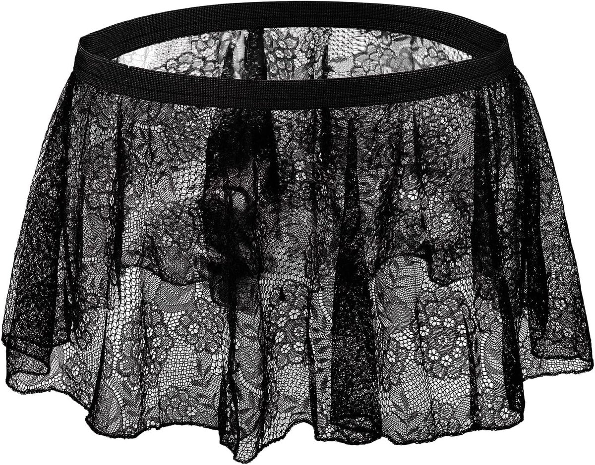 Sexy Sissy Panties voor Mannen - Lingerie met Kant, Mini Rok en Erotische Thong voor Crossdressers en Cosplay