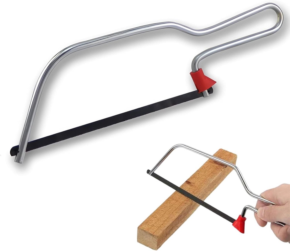 Professionele Mini Boogzaag voor Hout, Metaal, Kunststof en Gipsplaten - Ideaal voor PVC en Plastic Buizen