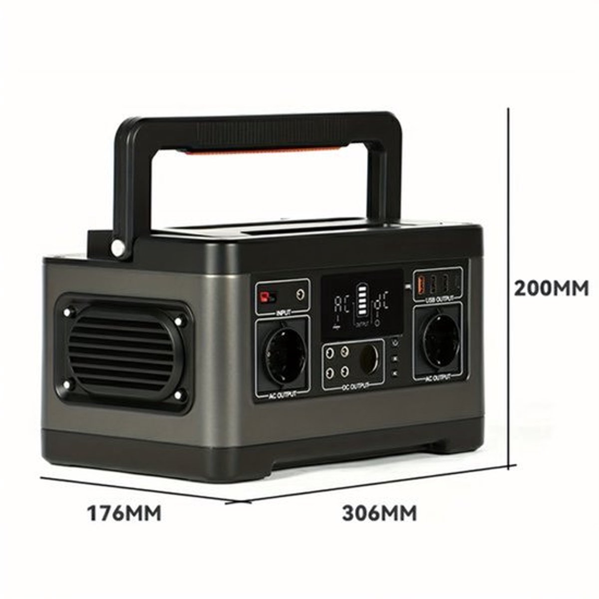 Draagbare Power Station – Mobiele Accu – Externe Batterij – Outdoor Generator – 500W Uitgang – 520Wh Lithium Batterij
