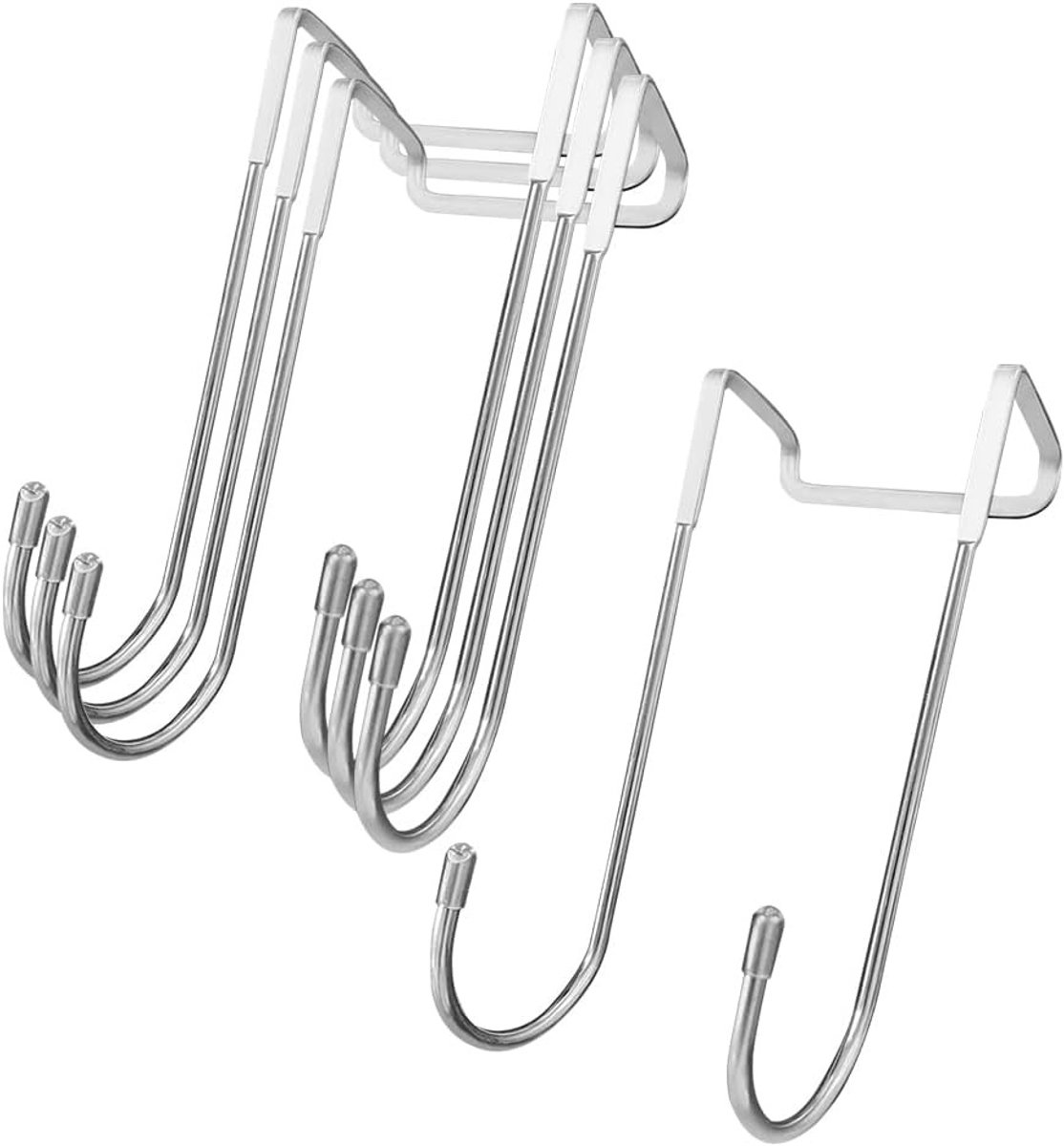 Douchegordijn Haken Set van 4 Stuks - 4.5cm Dubbele Haken voor Badkamer en Keuken Accessoires