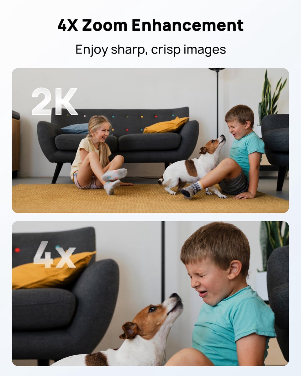 CZEview Babyfoon Met Kamera En APP, 2K/4,3 Inch WLAN Video Babyfoon, PTZ 360°, IR-Nachtsicht, Automatische Volging, 4× - ShopVlot