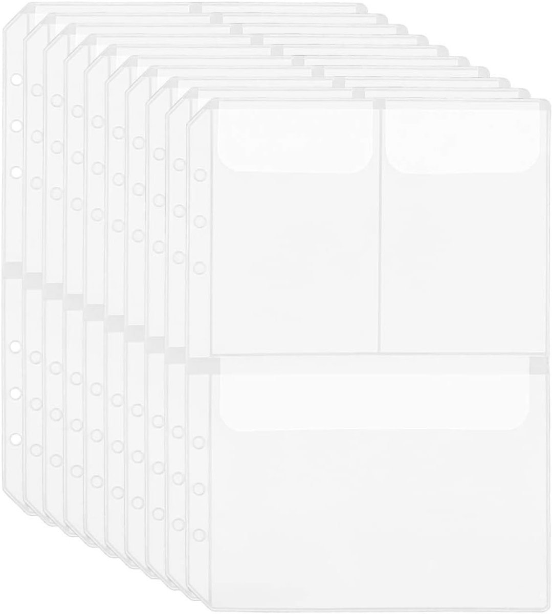 Set van 10 A5 Ringband Tassen, Waterdichte EVA Pouches voor Documenten, Notitieboek Organizer en Opbergzakken voor Kantoor en School