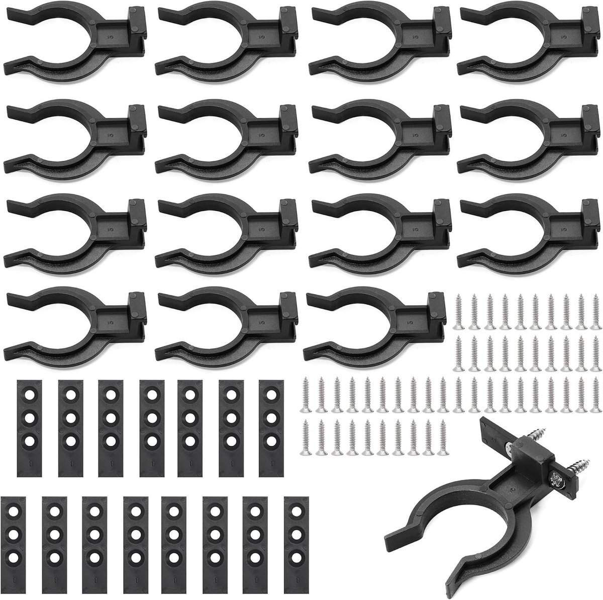 15 Keuken Basis Montage Clips met 45 Schroeven, Stevige Plinten en Kickboard Bevestigingsclips voor 32-42mm Voeten