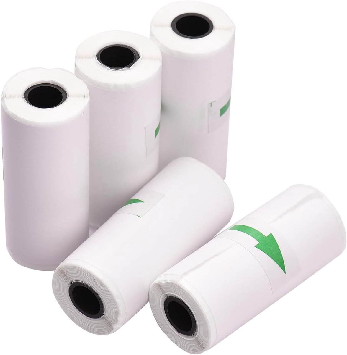 Thermisch Bonpapier Rol 57 x 25 mm - 5 Stuks voor Kassasysteem en POS Printer, Geschikt voor Ticketafdrukken en Fotoafdrukken