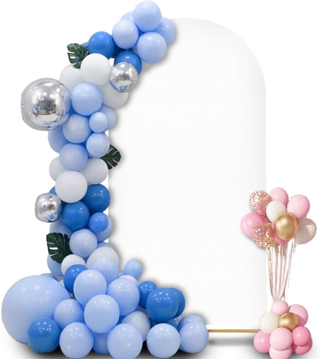 Witte Achtergrond Bedekking voor Trouwen - Decoratieve Boog Cover 1x2m voor Ceremonies