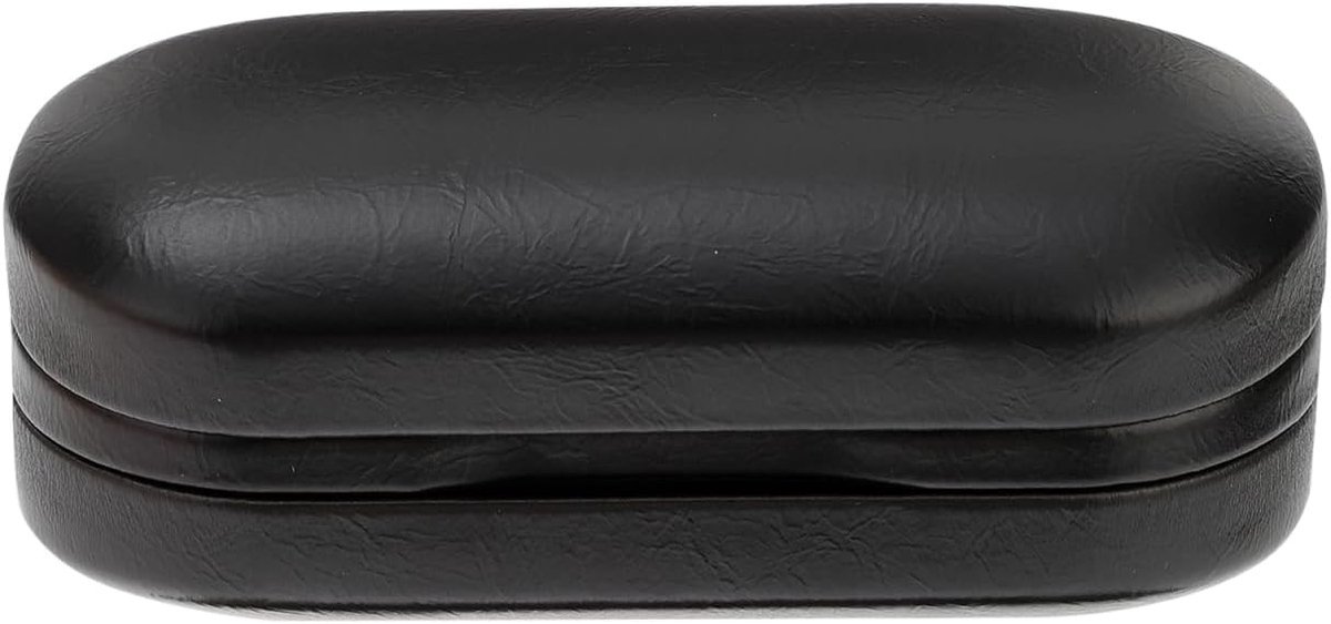Dubbele Brilhouder - Hardcase voor Twee Paren Brillen - Zwart, 16.00x7.20x6.80 cm - Ideaal voor Reizen en Bescherming