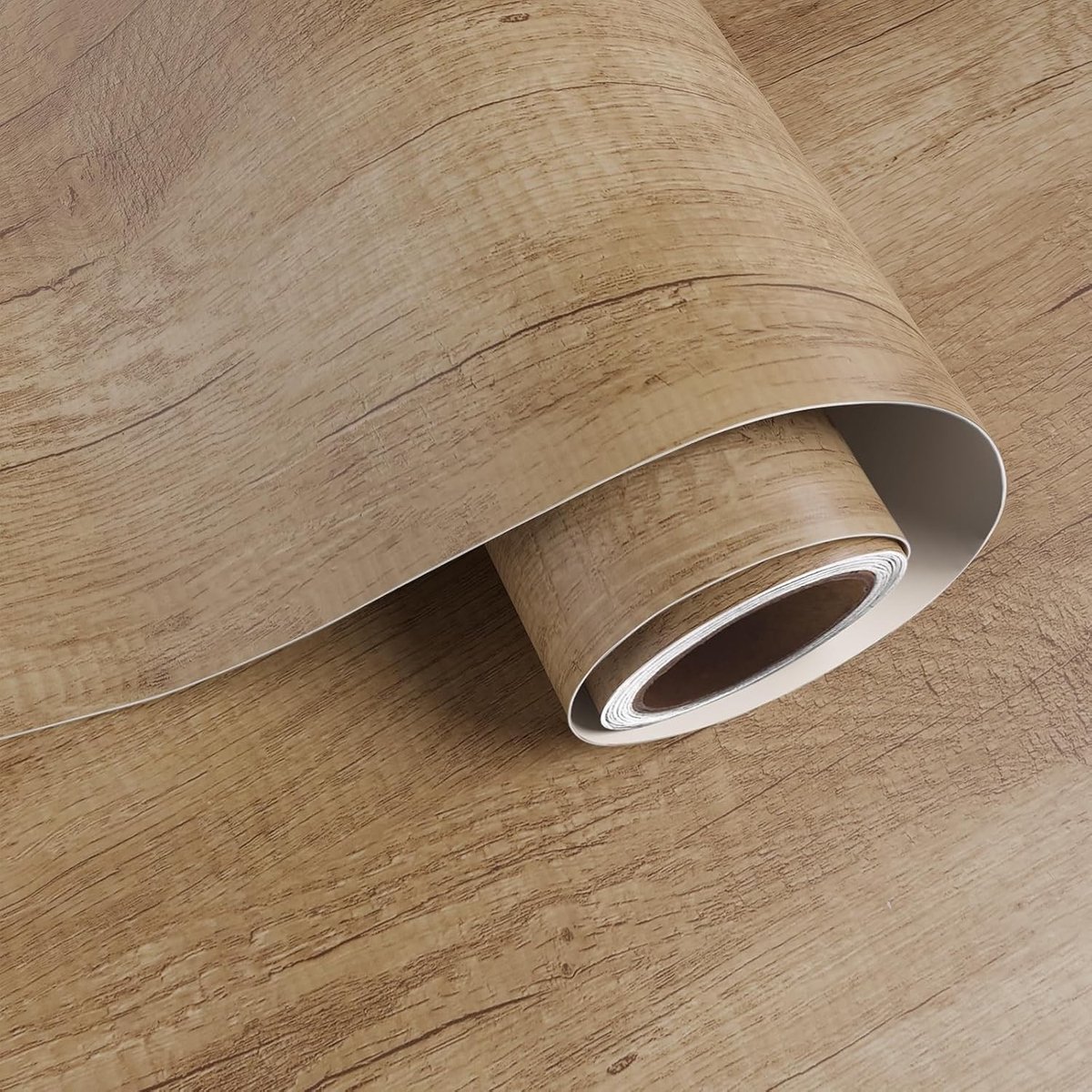 Natuurlijke Bruine Houten Plakbehang voor Keuken en Muurdecoratie, 40cm x 200cm, Duurzaam en Eenvoudig aan te Brengen