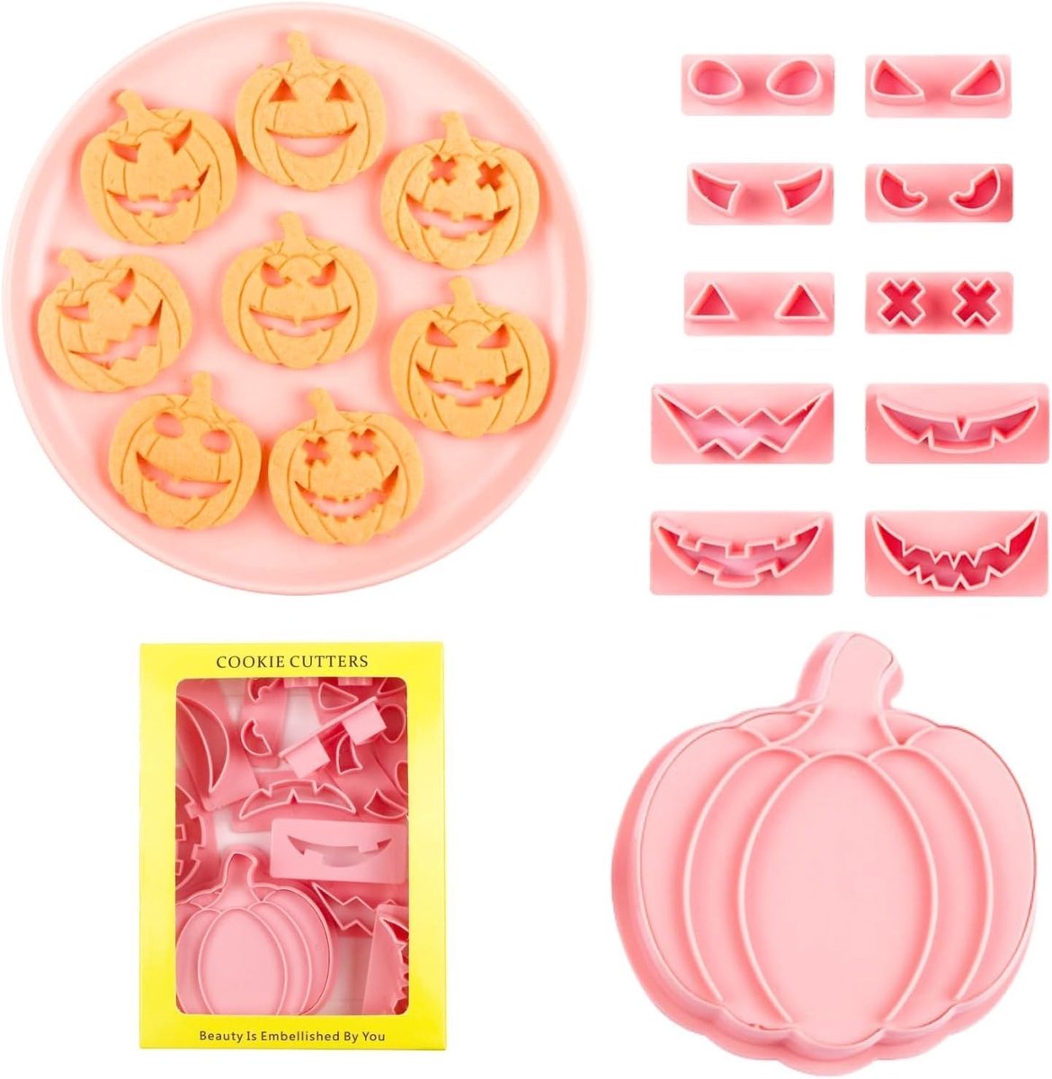 3D Halloween Koekjesuitsteekvormen voor Feestjes, Decoraties en Fondant, Perfect voor Bakplezier