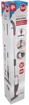 Vadrouille Dirt Devil avec fonction de pulvérisation - Vadrouille rotative à 360° - Incl. Chiffon pour vadrouille - Bouteille rechargeable 640ML - Pour usage humide et Droog - Plastique - Grijs