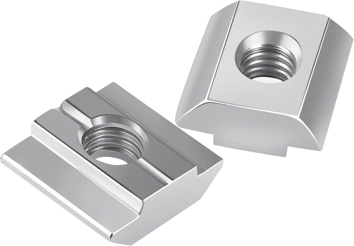 36 Stuks M6 T-Groefmoeren Type B voor Aluminium Profiel Extrusie - Duurzaam Staal, Perfect voor 30 Serie, Ideaal voor Constructies en DIY Projecten