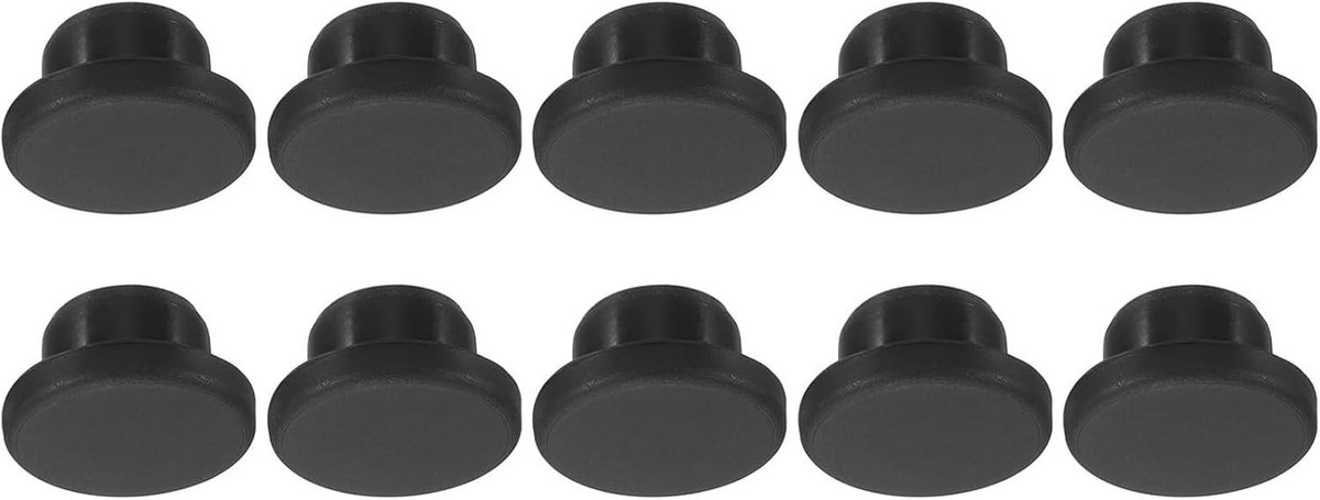 10 Stuks Silicone Gatenstoppen, 17mm Diameter, Flexibele Rubber Panelafdekkers voor Keuken en Waterdichte Toepassingen