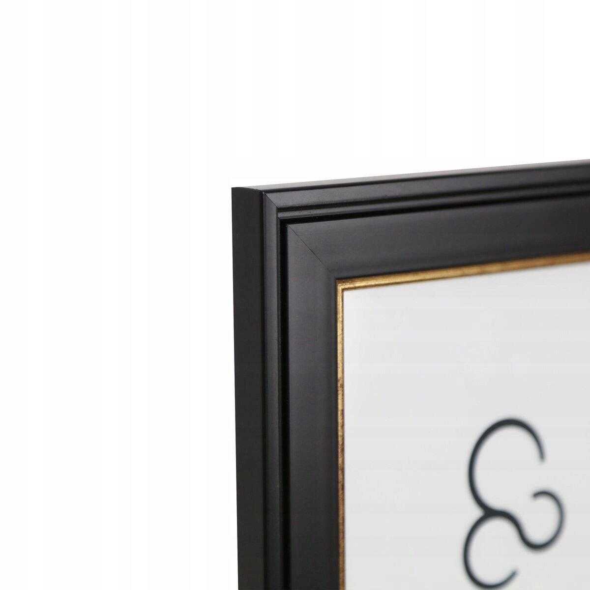 Merkloze Fotolijst Zwart/Goud 10x15 cm - Ophangen of neerzetten