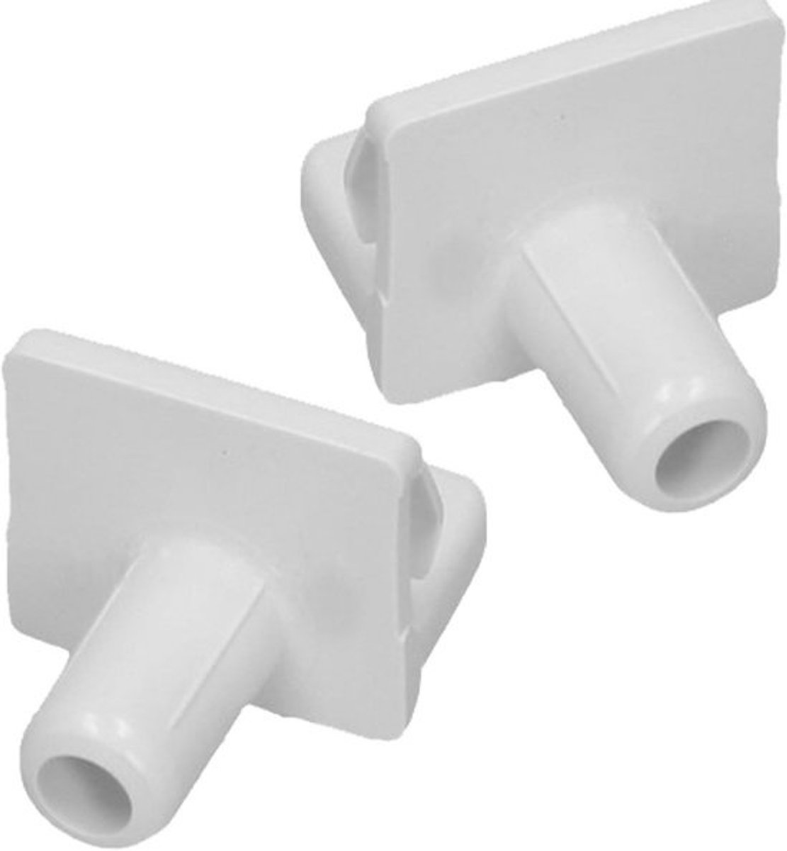 2x Steunclip voor Plank Koelkast Vriezer Universeel Wit