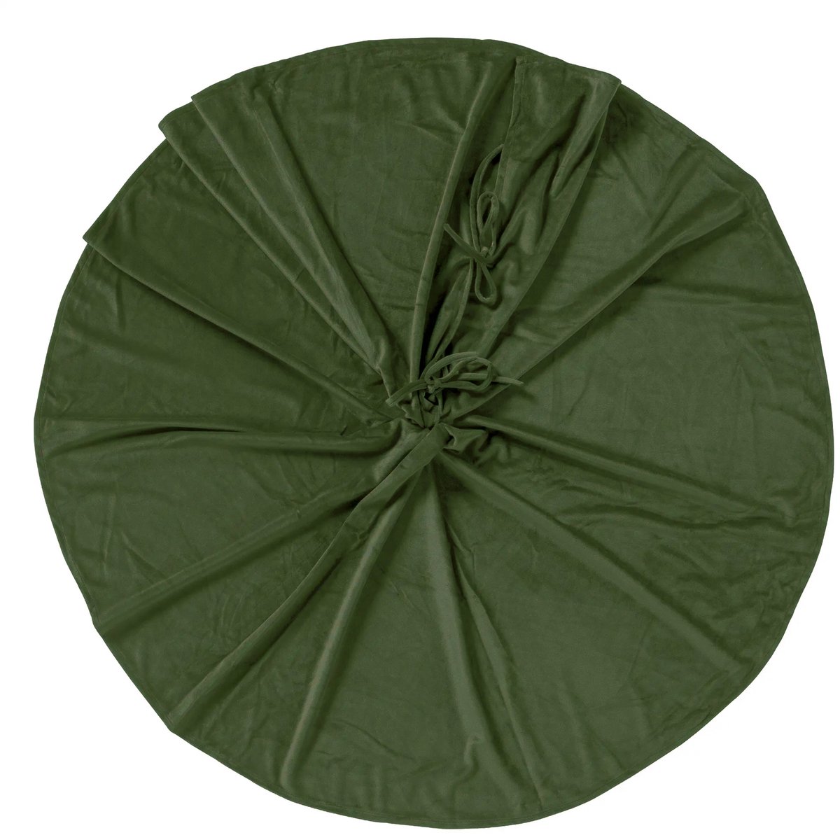 LUMI - kerstboomrok Ø120 cm - velvet - Bronze Green - groen