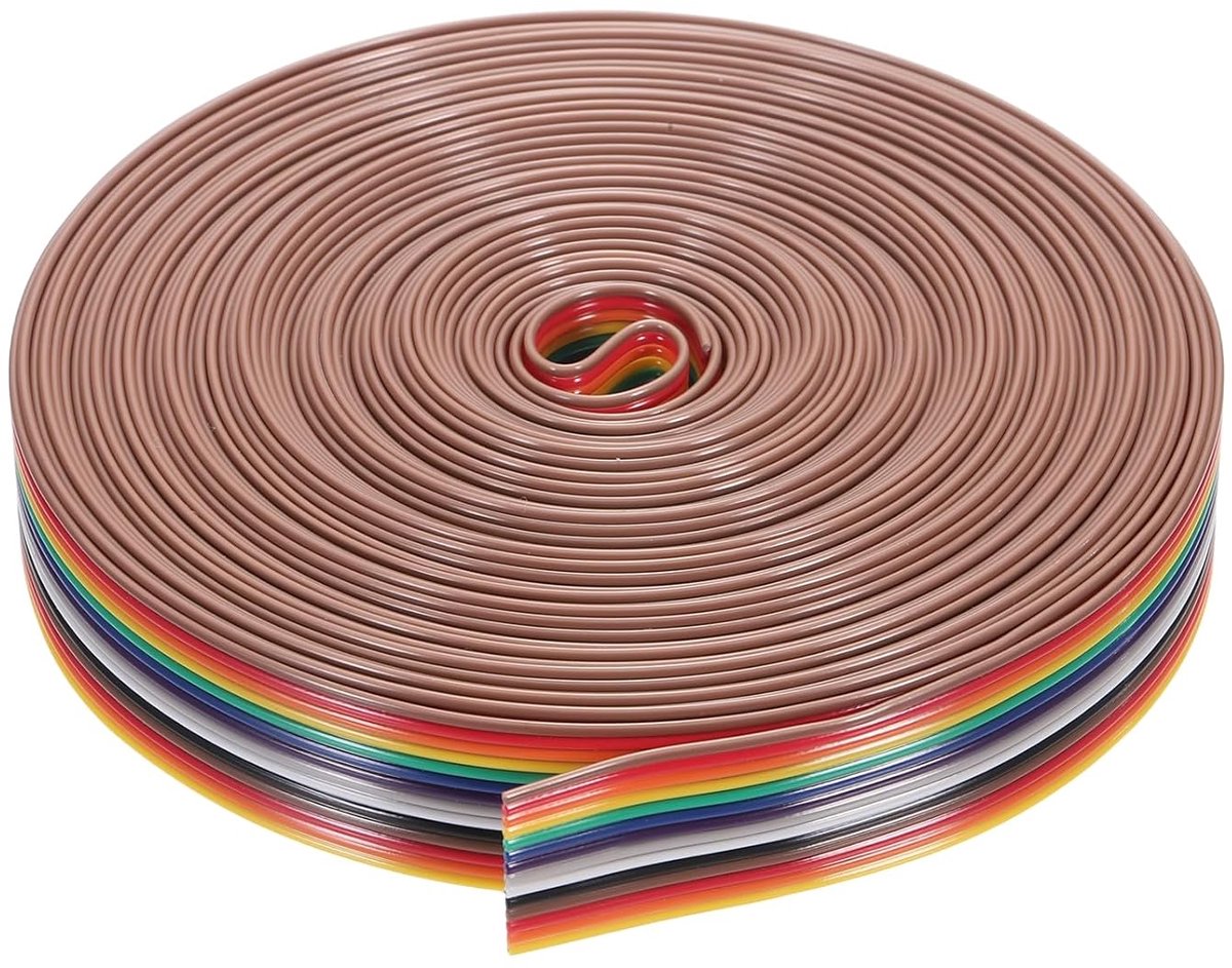 1 stuk 14-pins platte regenbooglintkabel 30 ft 1,27 mm pitch breadboard jumper draden voor elektronische projecten