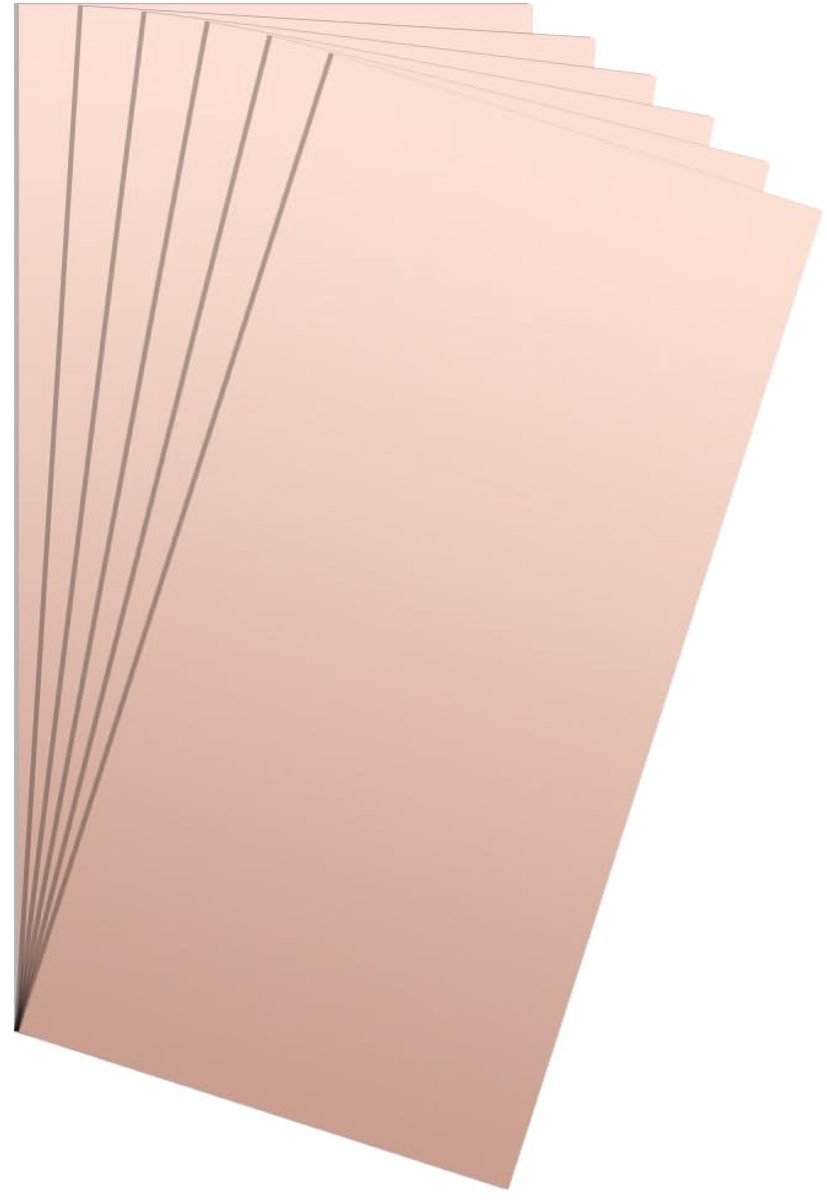 4 x 8 inch koperen laminaat PCB eenzijdig, 6 stuks dikte 1 mm FR4 koper geplateerd universele schakelplaat prototype voor graveren kit DIY PCB