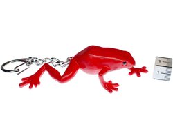 Kikker Sleutelhanger aardbeienkikker Dendrobates pumilio pijlgif kikker boom klikker Dendrobaten rood oerwoud - handgemaakte modesieraden I I sleutelhanger sleutelhanger, rood, 80mm