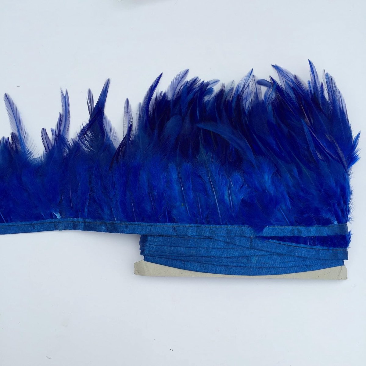 2 yards haan hackle veer trim jurk decoratie (koningsblauw)