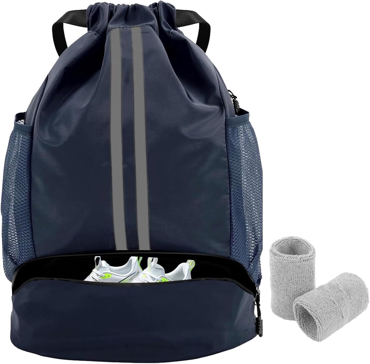 sportrugzak, sporttas, sporttas met trekkoord, waterdicht, voetbalrugzak, voetbaltas, sport, grote rugzakken voor dames, heren, meisjes, junior, jongens en kinderen. Inclusief