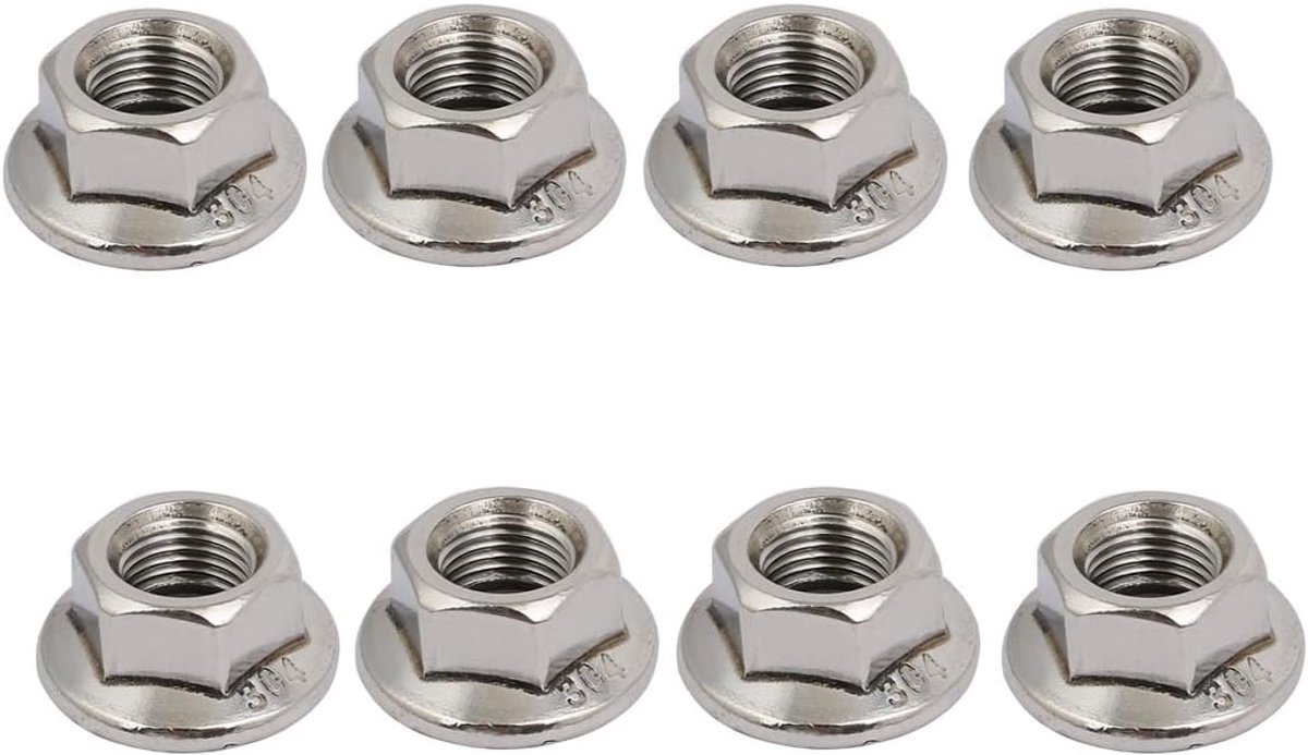 M10 x 1 mm metrische schroefdraad roestvrij staal 304 moer Hex