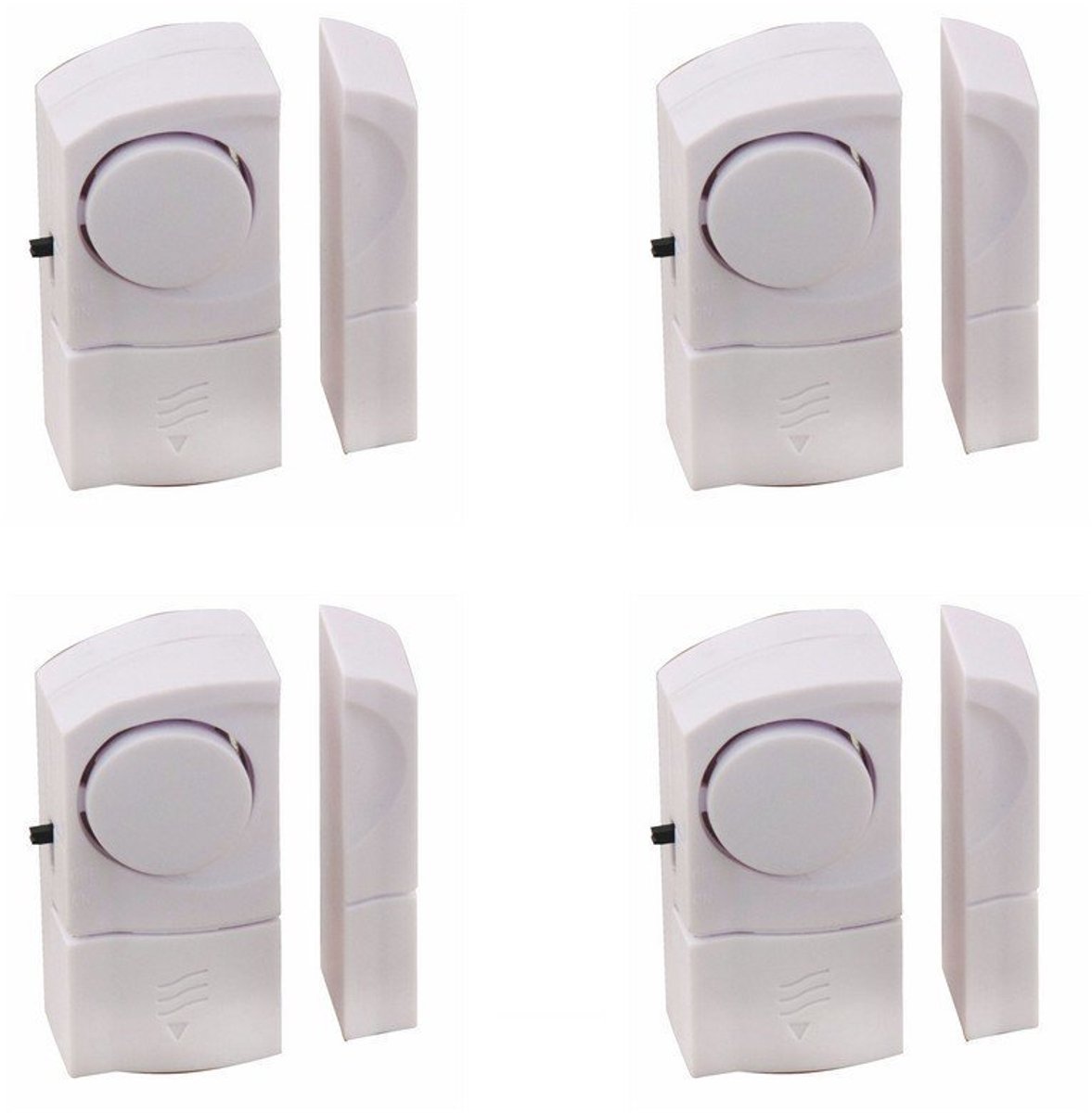 Deur- en raamalarm - 4 stuks - draadloos - optimale beveiliging voor uw huis - ShopVlot