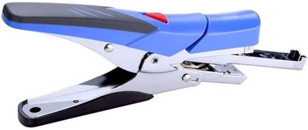 Tang Nietmachine - Kantoor Nietmachine - Papier Nieten - Metalen Structuur - 20 Vel - Blauw