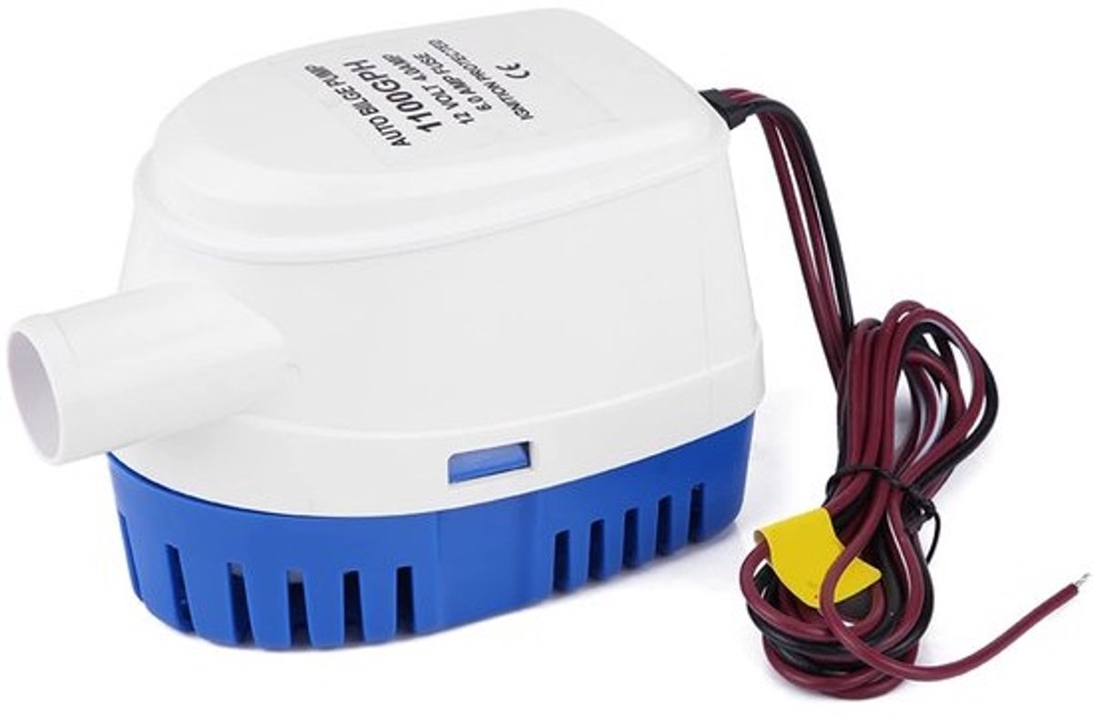 Bilgepompen - 12V 1100GPH Automatische bilgepomp Automatische stille vloeistofwaterpomp voor maritieme bilgepomp - Waterpomp voor boten - vijvers - zwembaden