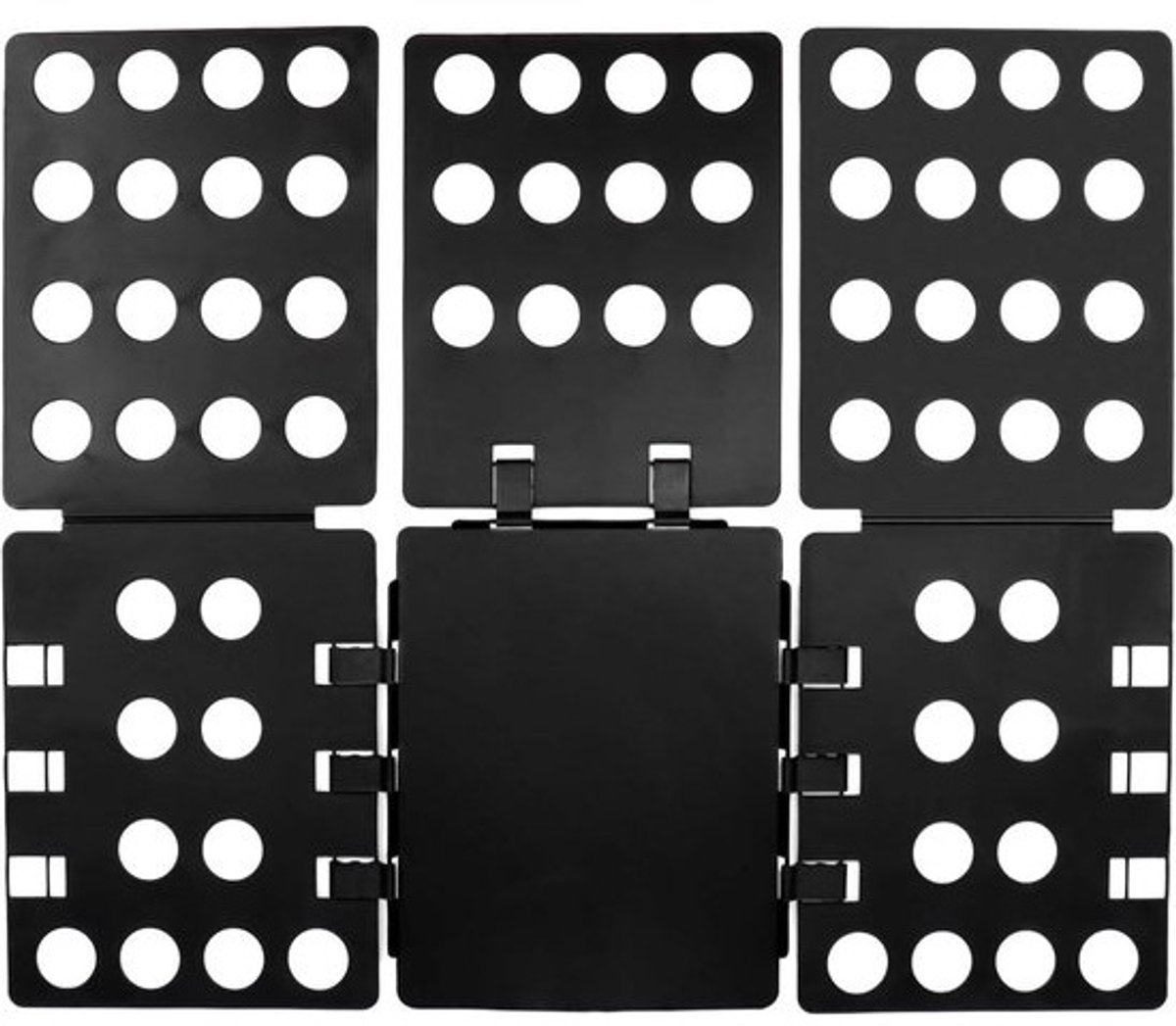 Wasserij Vouwplank - Kleding Vouwhulp - Kleding Snel Vouwen - Ruimtebesparend Ontwerp - 20x15x2 cm - Zwart