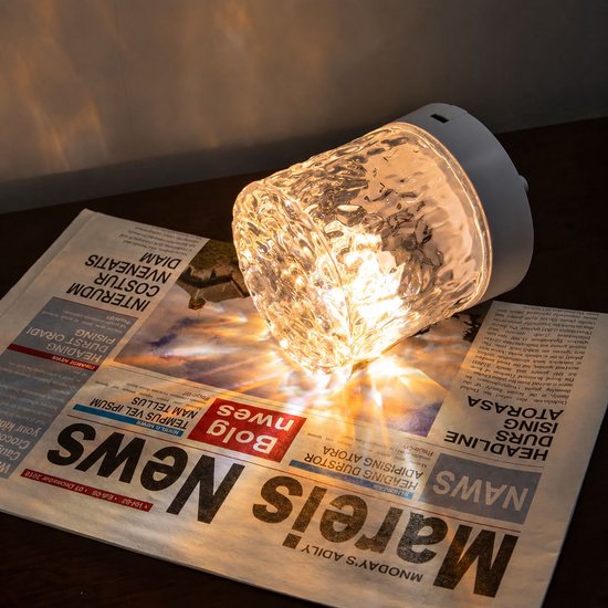 VHV - Water rimpel nachtlampje - 16 licht kleuren - Met afstandsbediening - Zacht voor de ogen - Oplaadbaar water golf lamp voor kinderen - Romantische sfeer lamp - lamp oceaan van VHV — afbeelding 5