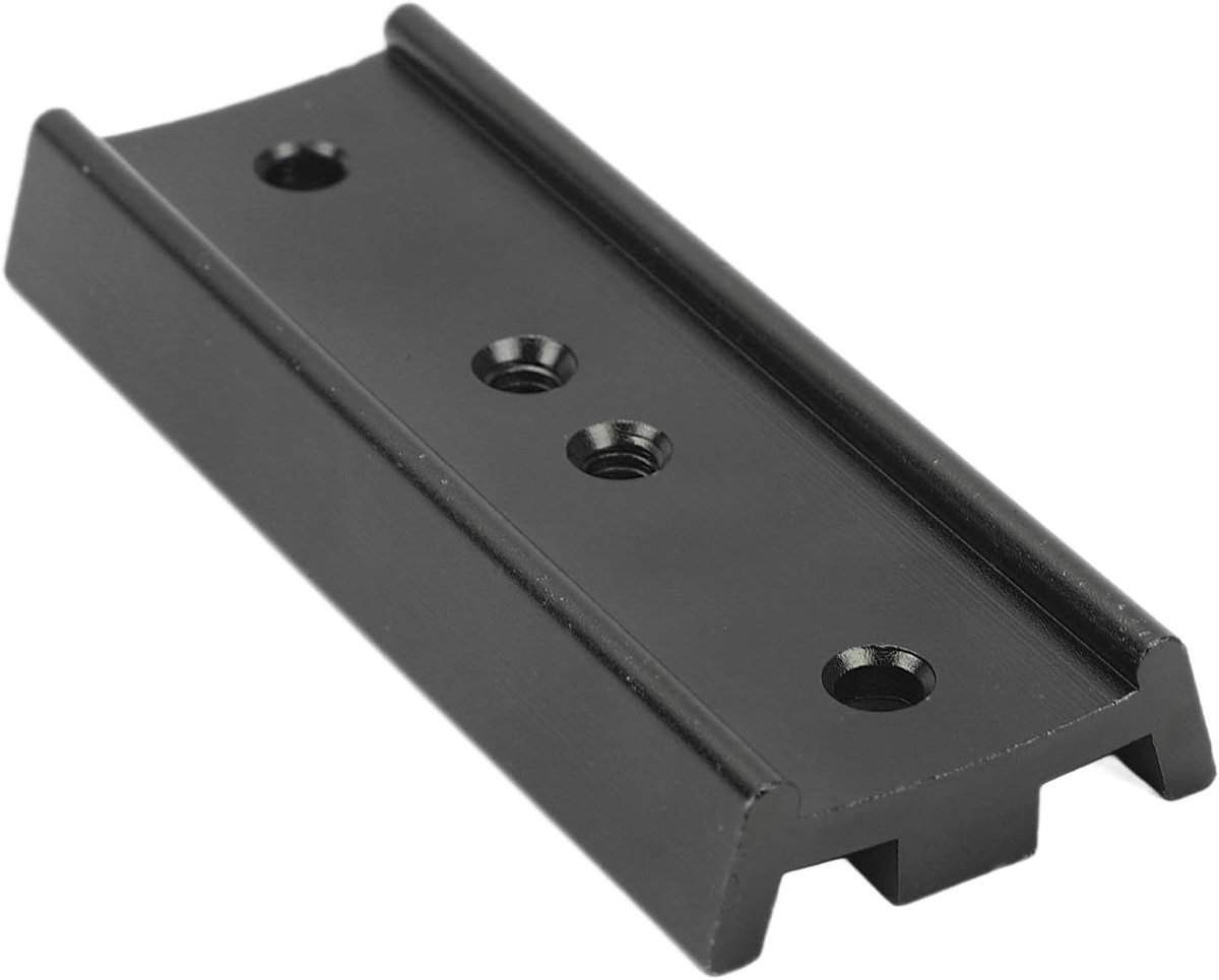 108 Mm/4,25 Inch Railstang Metalen Zwaluwstaart Montageplaat, Telescoopadapter Montagebasis met Schroef en Spanschroef, voor EQ-montage en DSLR- of SLR-camera's (Zwart)