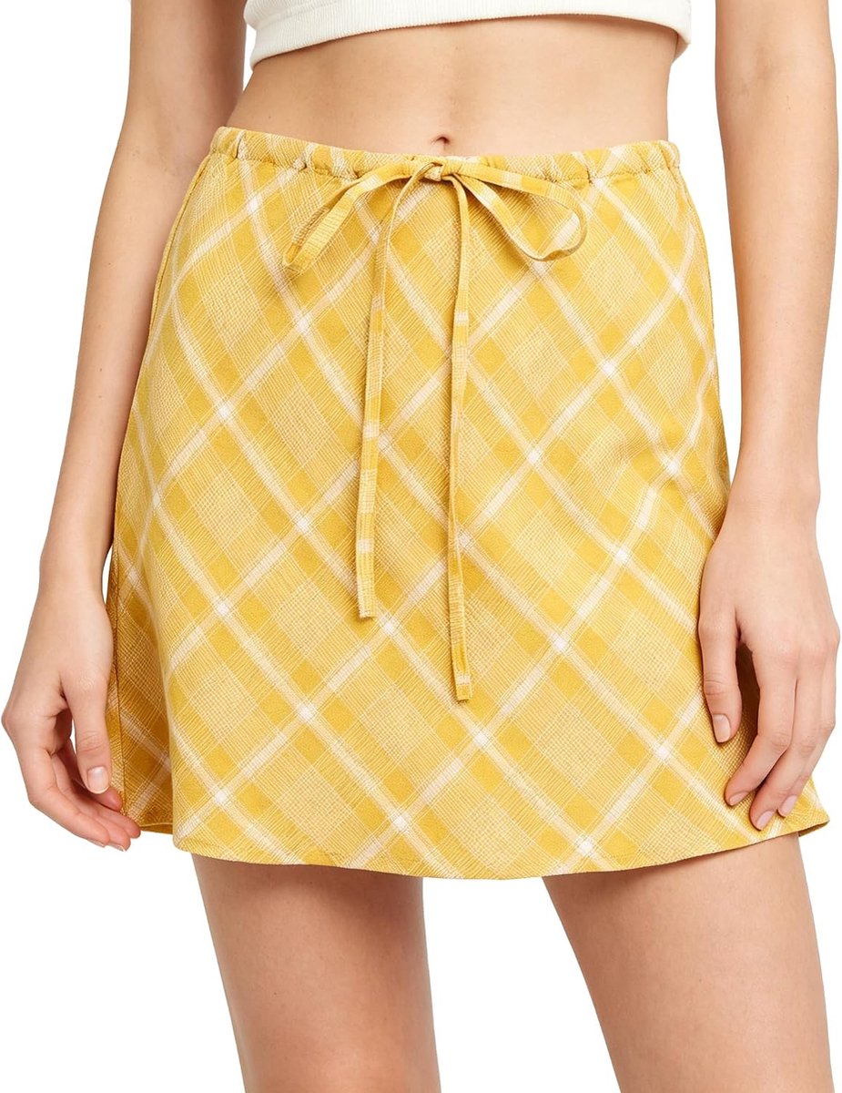 Korte damesrok, linnen minirok, zomerrok, basic mini-rok, zomer, linnen rok, elegante damesrok
