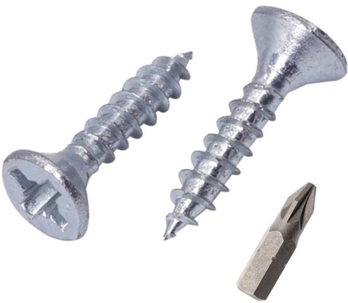 Houtschroeven Verzinkt Staal 3,5 x 16 mm met Pozidriv Verzonken Kop (Set van 1000)